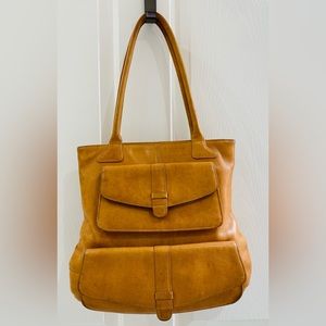 VINTAGE Leather Hobo Shoulder Bag